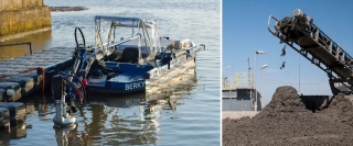 vycistit jezero, odbahneni jezera, odbahneni rybniku, cisteni rybníku, odpad v jezere, koseni bagrem, čisté jezero, kosení jezer, čistení jezier, zber odpadu